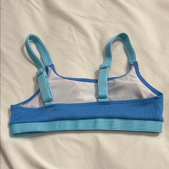 SHEIN Blue Ribbed Bikini Set - Picture 3 of 4